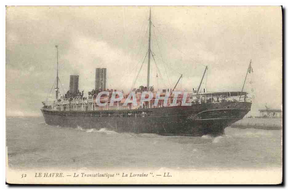 Le Havre — Le Transatlantique "La Lorraine" — LL. — N° 52