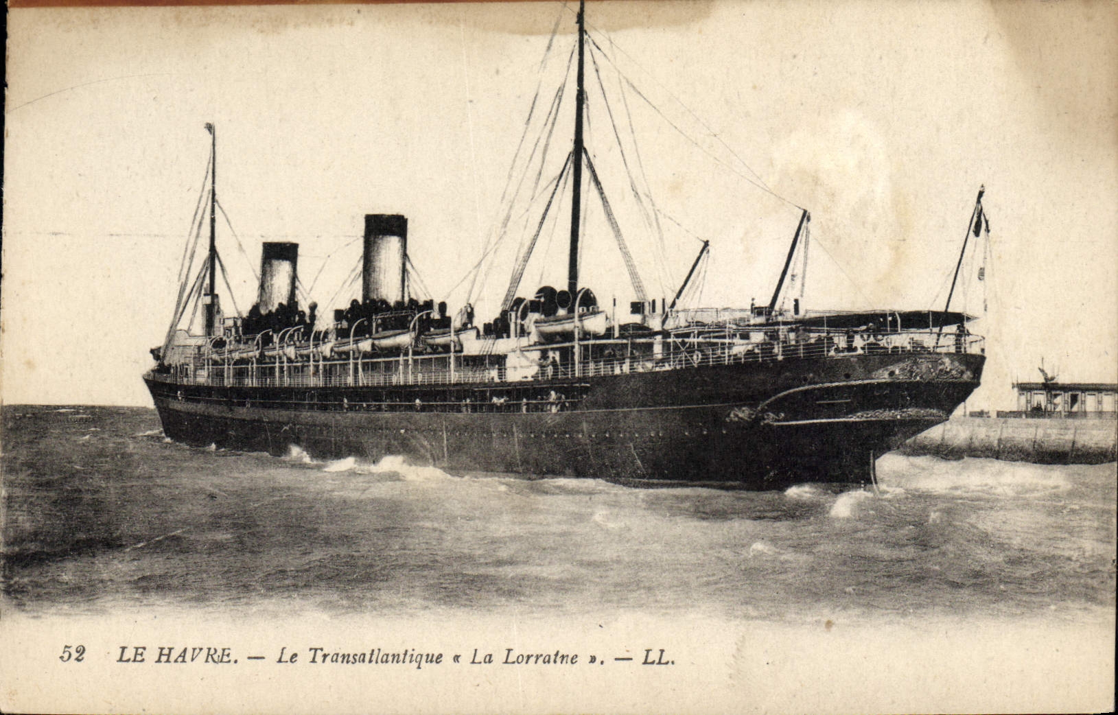Le Havre — Le Transatlantique « La Lorratine » — LL.