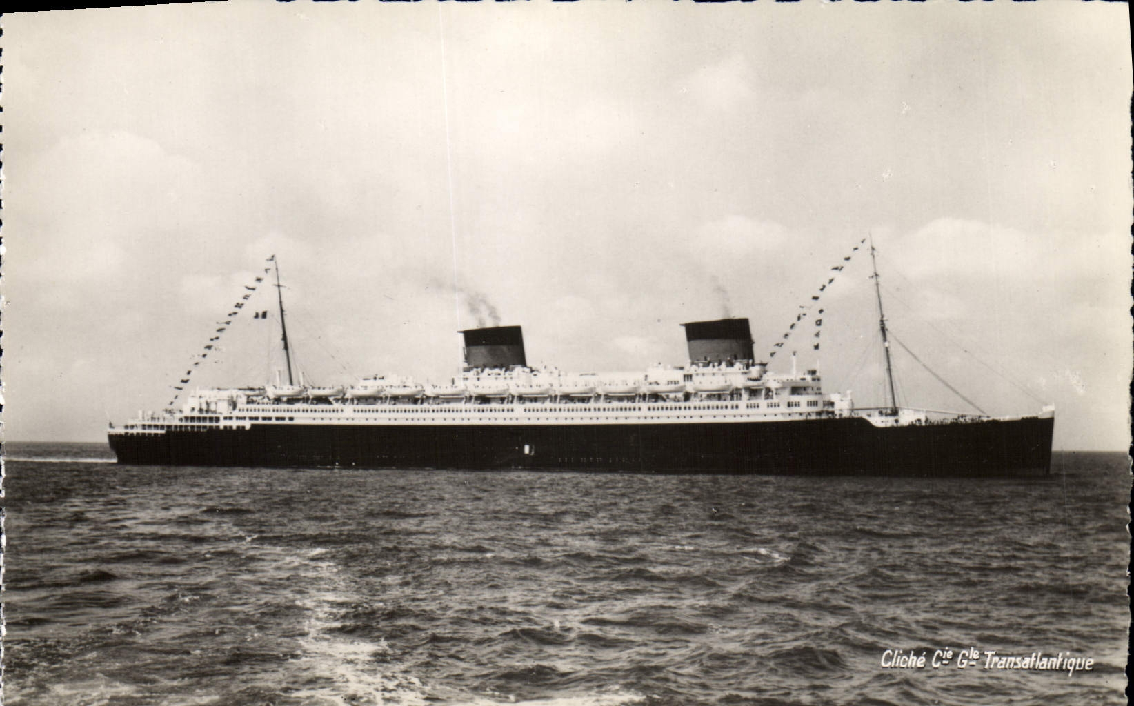 CPM Bateau Paquebot de la Compagnie Generale Transatlantique Liberte 