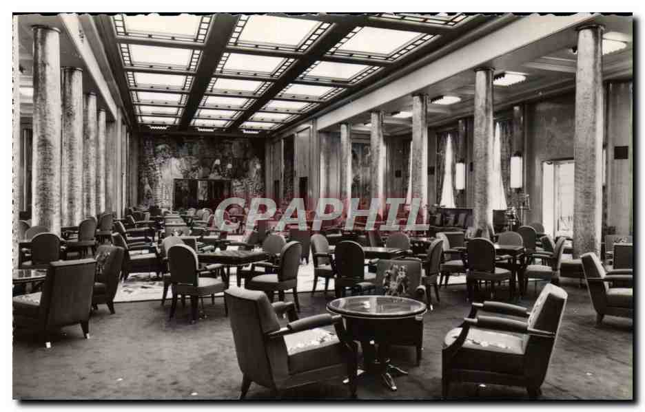 Grand salon de 1re classe — Paquebot « Liberté » — Édition Compagnie Générale Transsibérienne (S.A.)