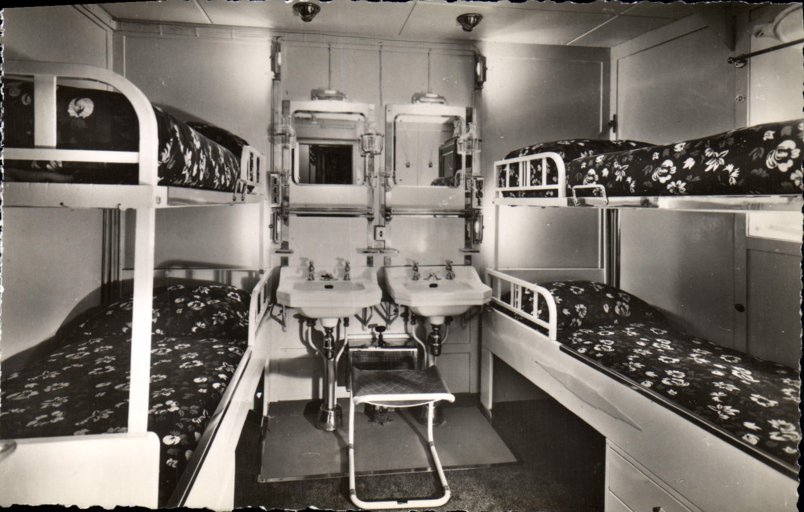 Paquebot « LIBERTÉ » — Cabine extérieure, Classe cabine — Édition de la Compagnie Générale Transatlantique