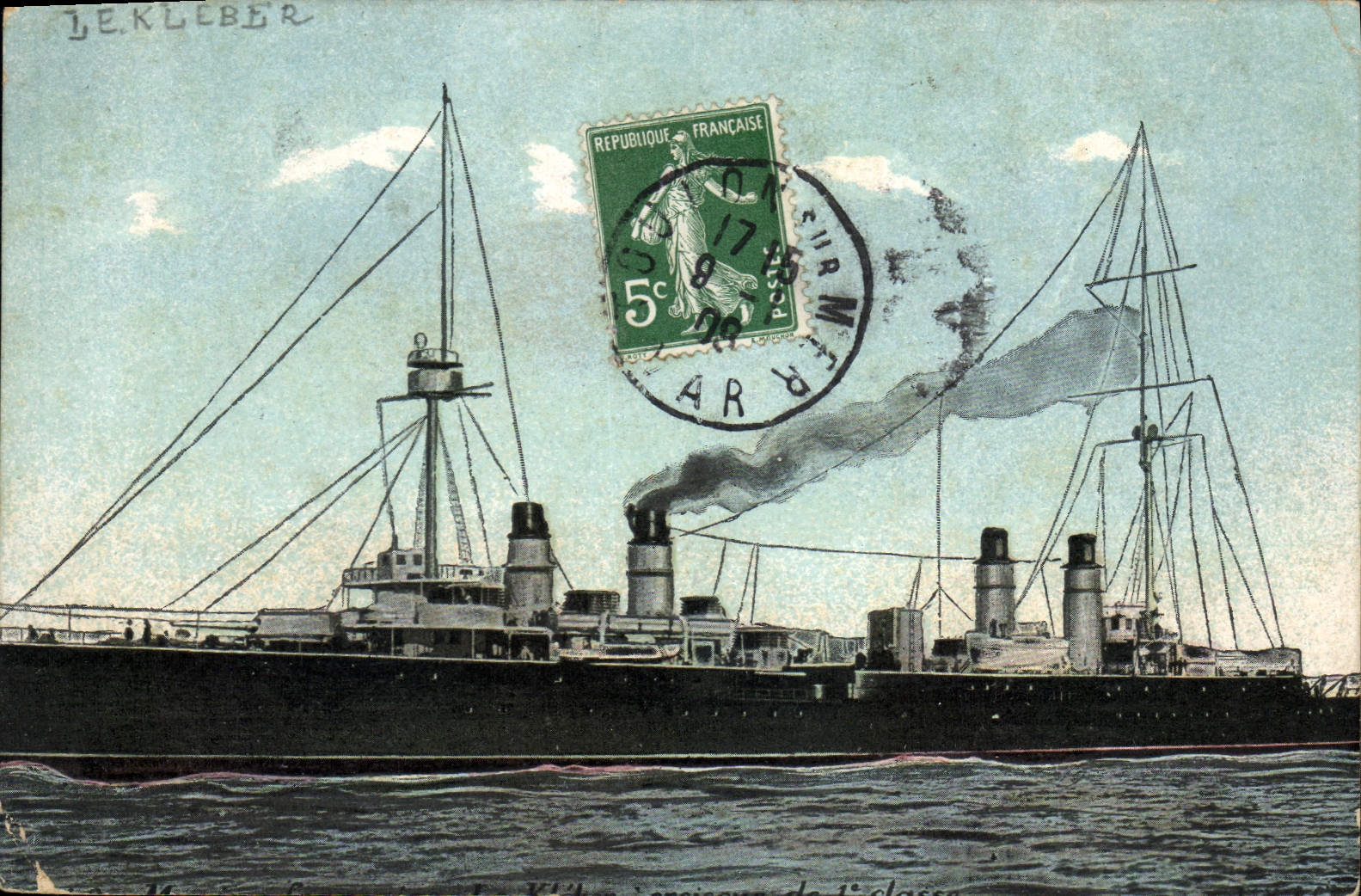 CPA Bateau Paquebot Le Kleber 