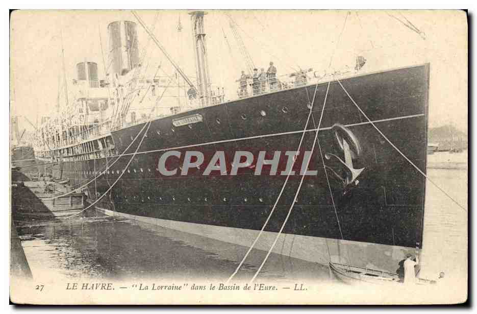Le Havre — "La Lorraine" dans le Bassin de l'Eure — LL.
