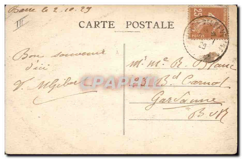 CPA Cloche Cevennes La Can de l'Hospitalet entre Barre et le Pompidou Poste de secours avec cloche  — Rückseite