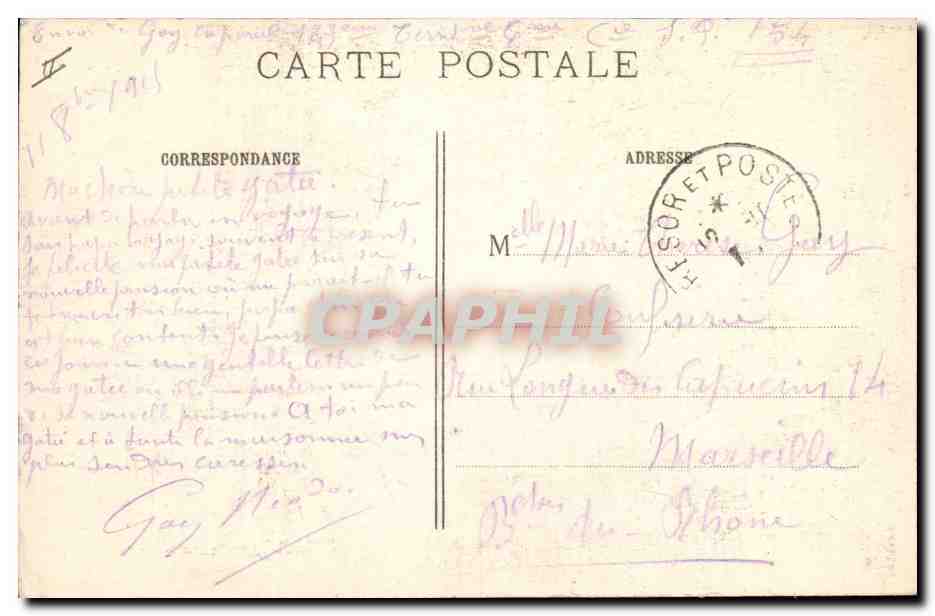 CPA Cloche Vue generale de Suippes Grosse cloche de l'eglise tombee avec son echafaudage Militaria — Rückseite