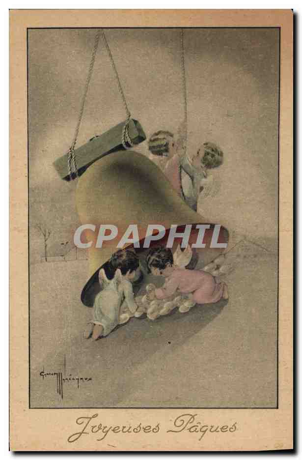 CPA Cloche Enfants Anges