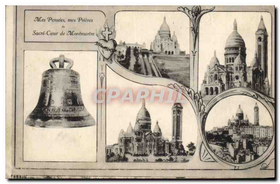 CPA Cloche Paris Sacre Coeur Montmartre 