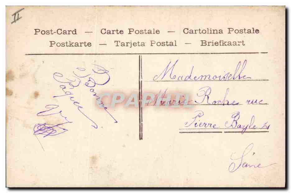 CPA Cloche Enfant Paques — Rückseite