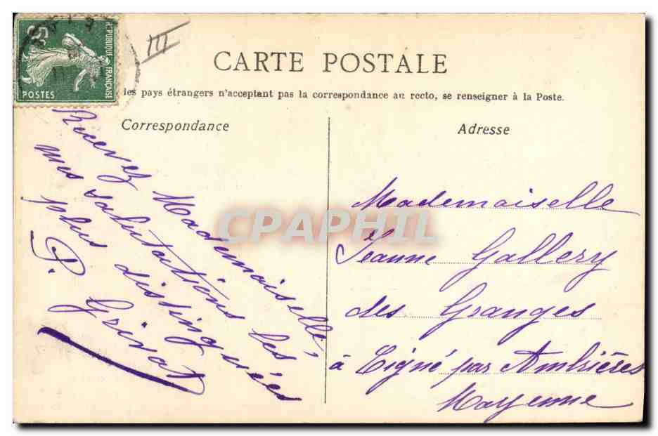 CPA Folklore LLe couteau Theodore Botrel  — Verso