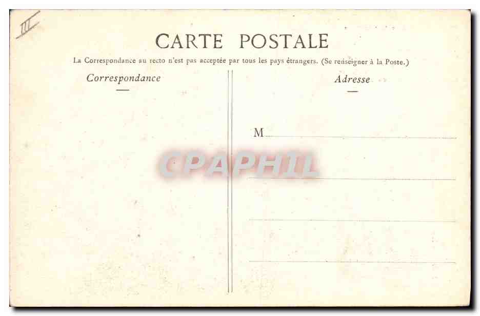CPA Folklore Les chansons de Botrel Le mal d'amour  — Verso