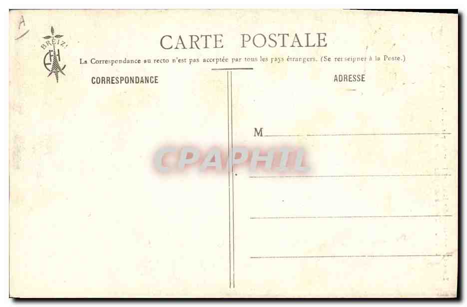 CPA Folklore Les chansons de Botrel Fleur de ble noir  — Verso