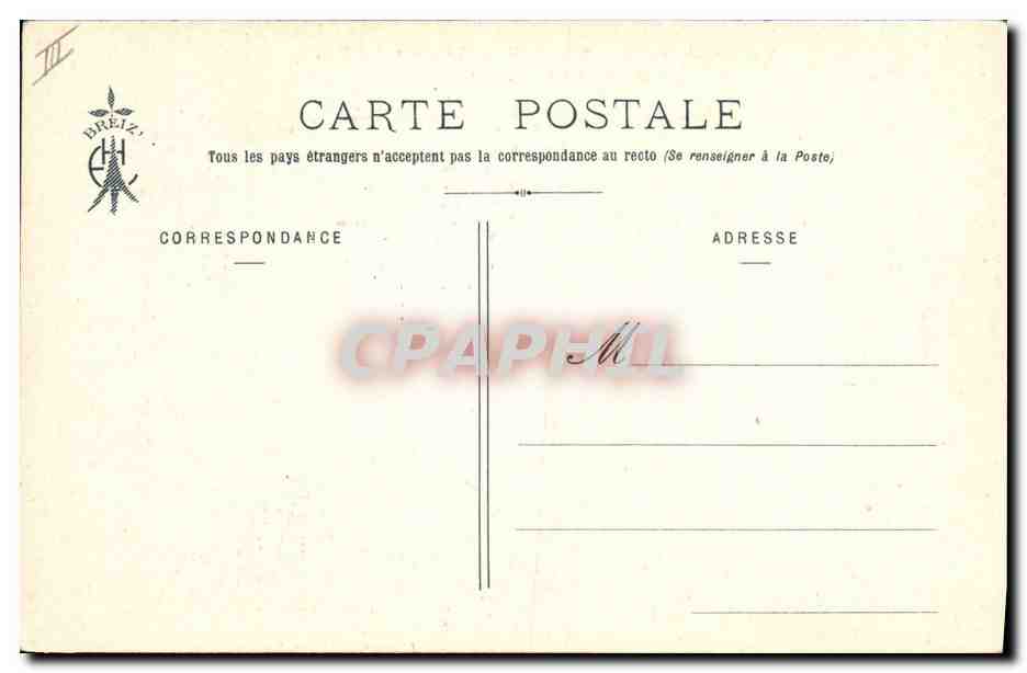 CPA Folklore Les chansons de Botrel Le petit Gregoire  — Verso
