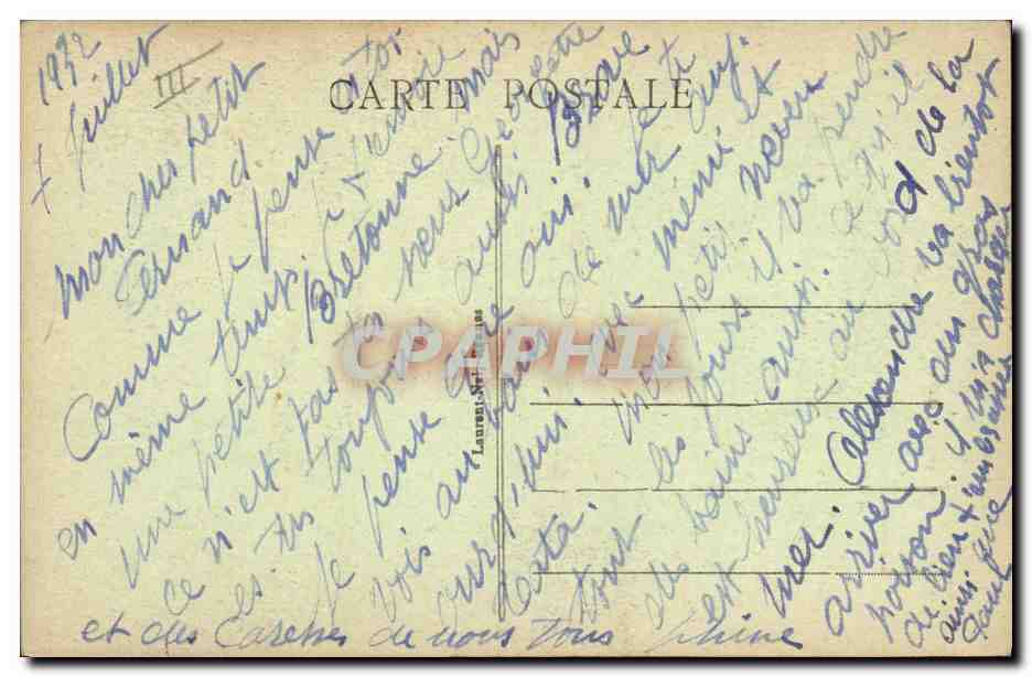 CPA Folklore Enfant Bretagne  — Verso