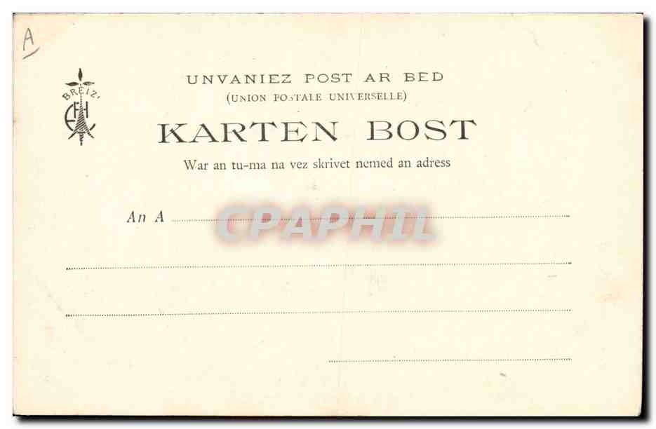 CPA Folklore Madame Botrel  — Verso