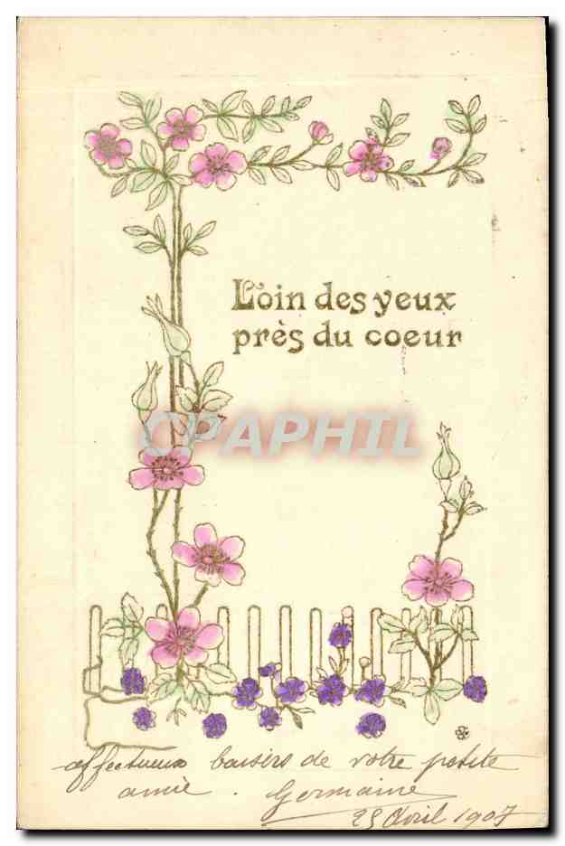CPA Fantaisie Fleurs 
