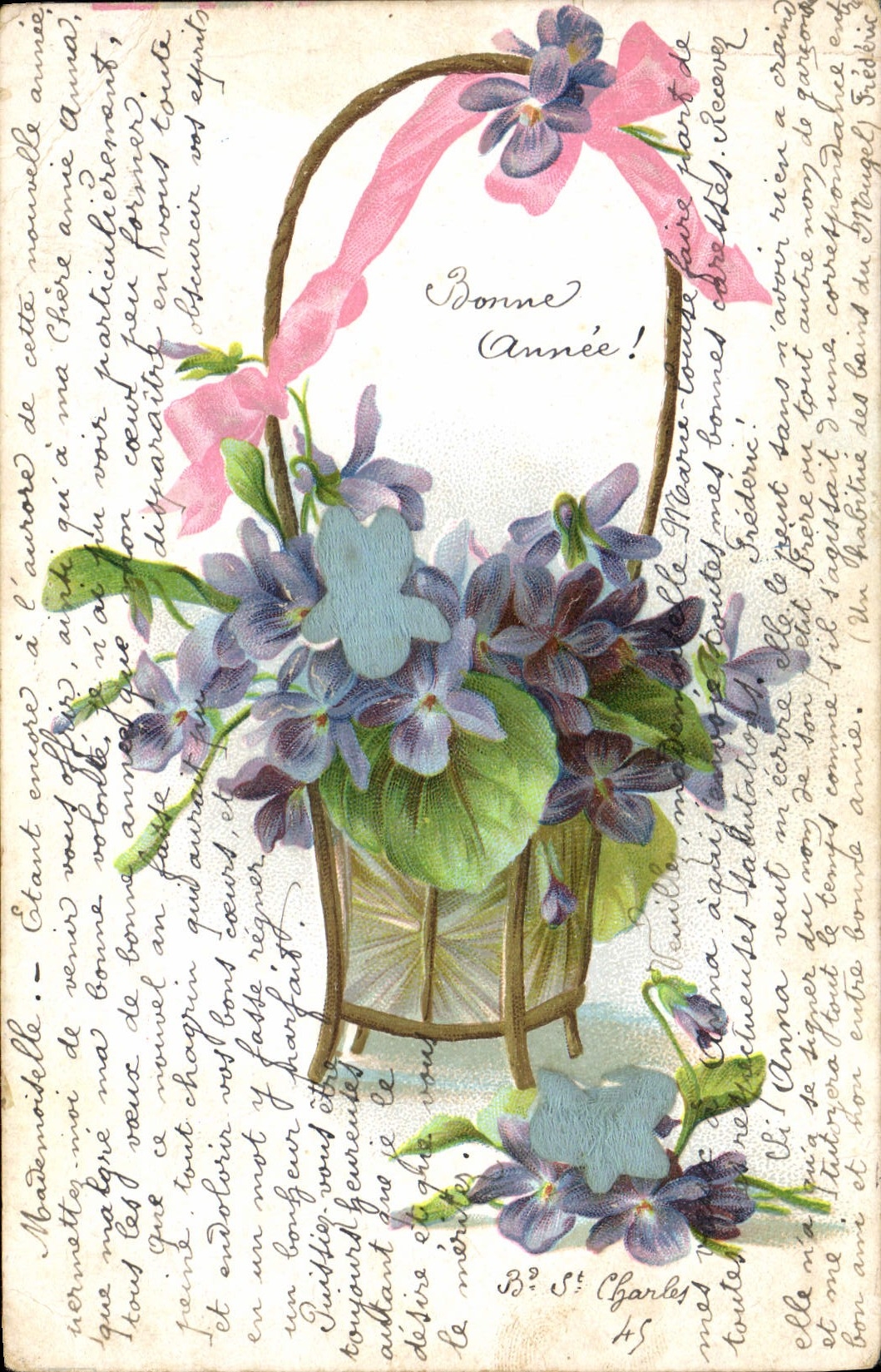 CPA Fantaisie Fleurs 