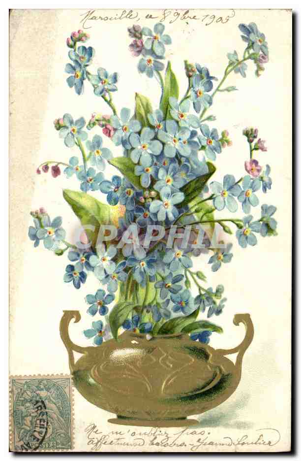 CPA Fantaisie Fleurs 
