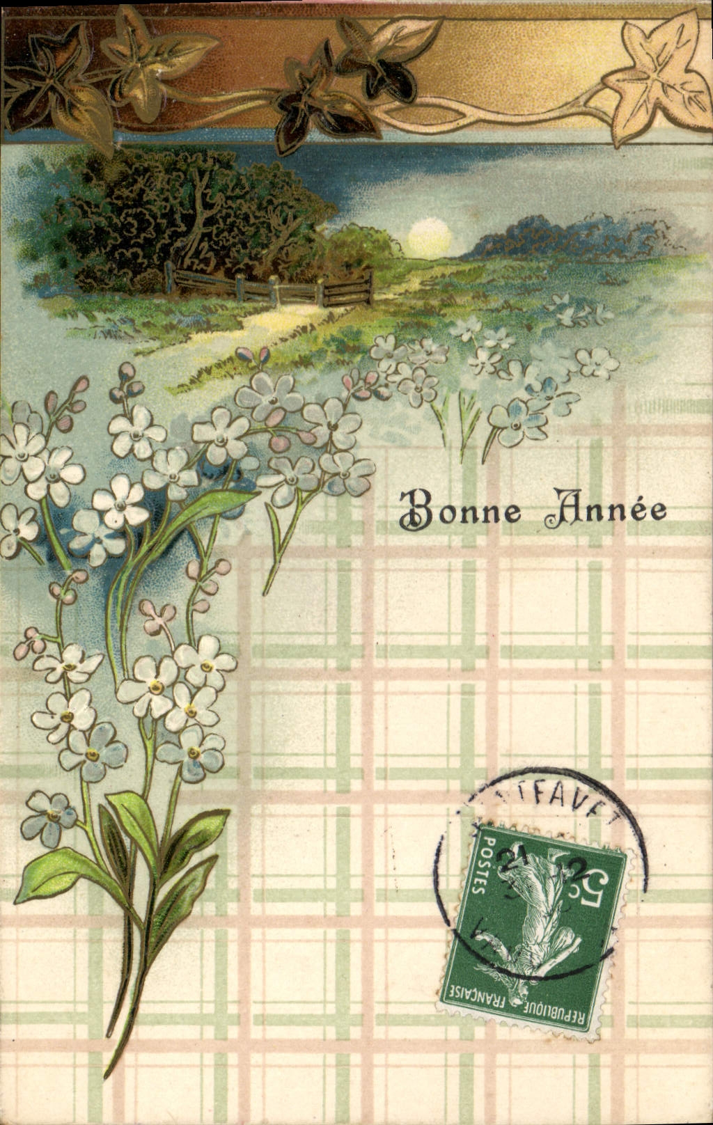 CPA Fantaisie Fleurs 