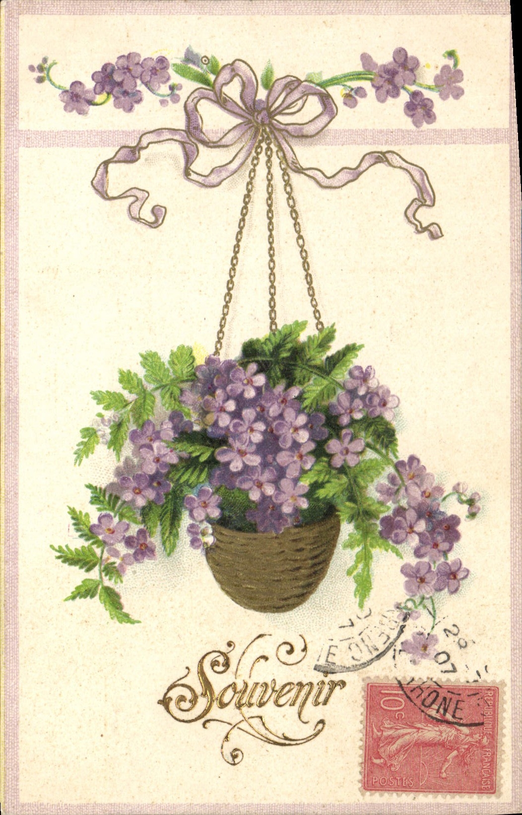 CPA Fantaisie Fleurs 