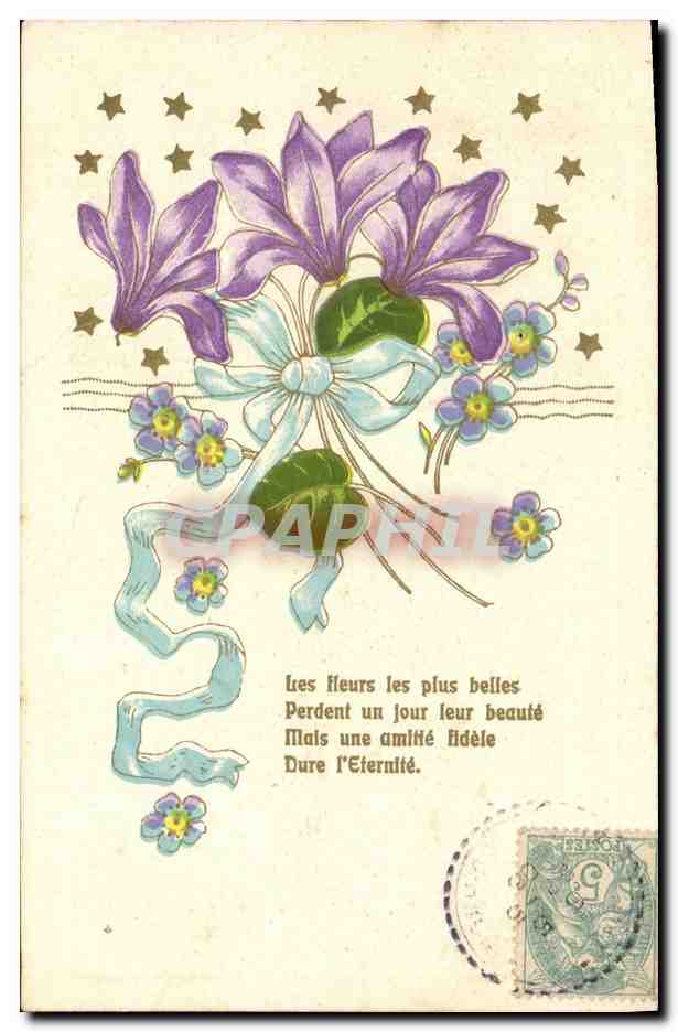 CPA Fantaisie Fleurs 