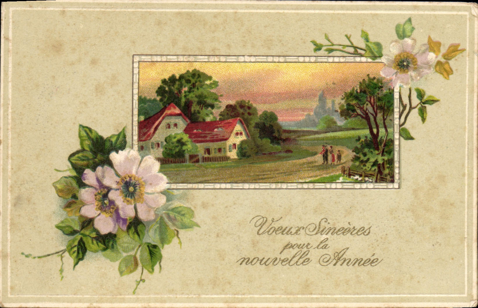 CPA Fantaisie Fleurs 
