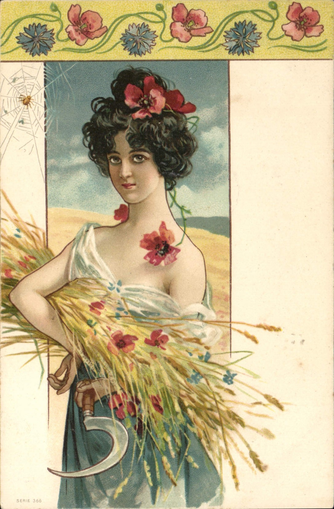 CPA Fantaisie Illustrateur Femme