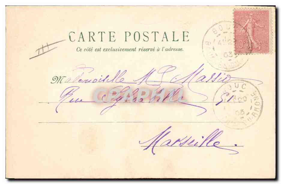 Femme voilée — illustration avec roses — éditeur inconnu, n° de série non visible — Rückseite