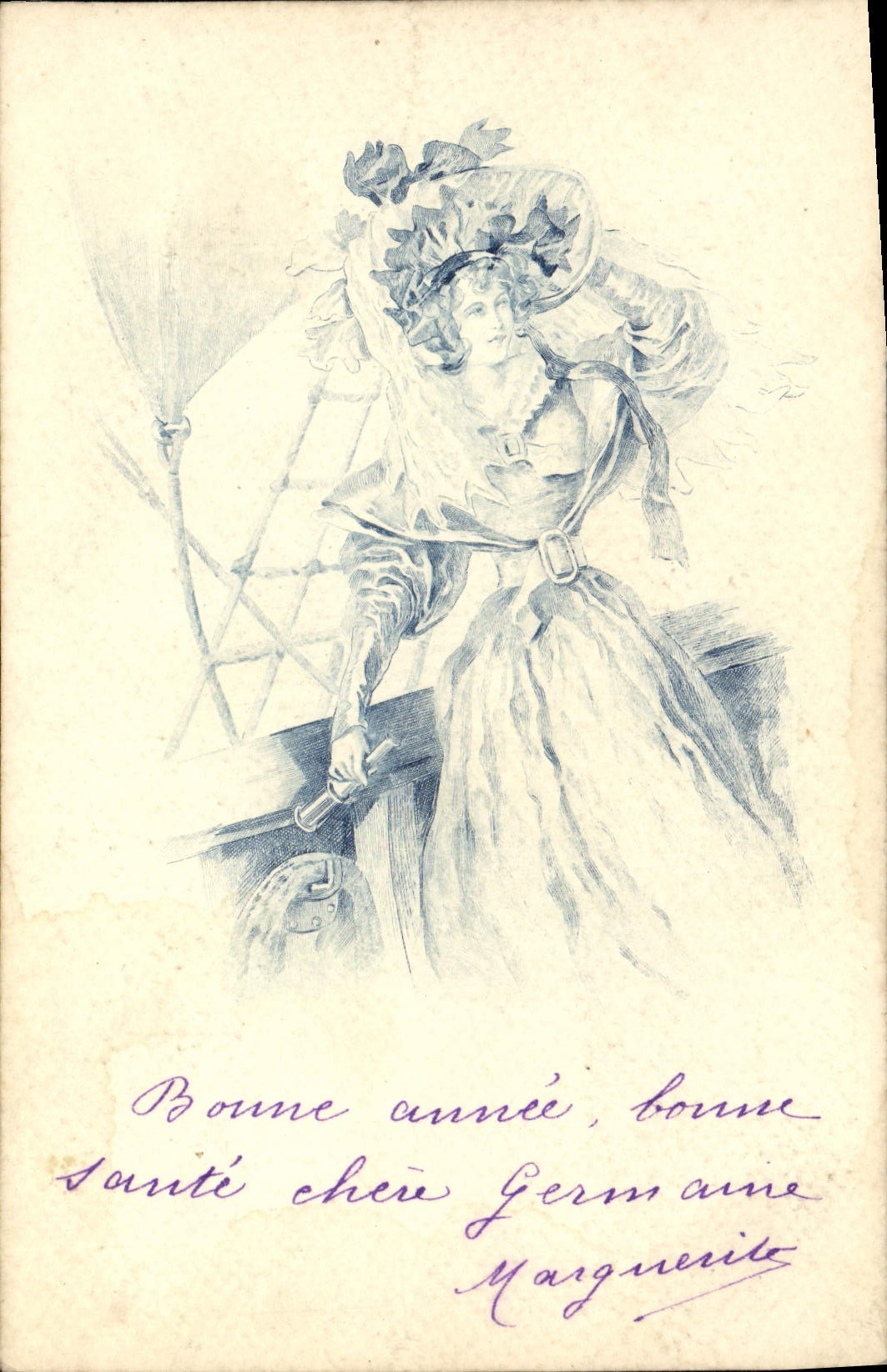 CPA Fantaisie Illustrateur Femme