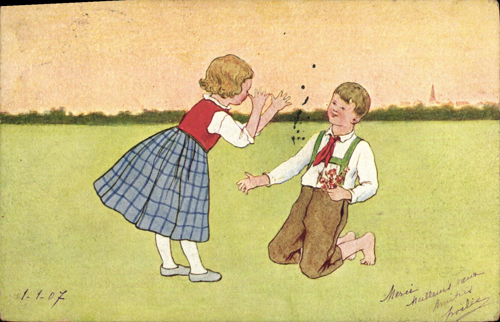 CPA Fantaisie Illustrateur Enfants