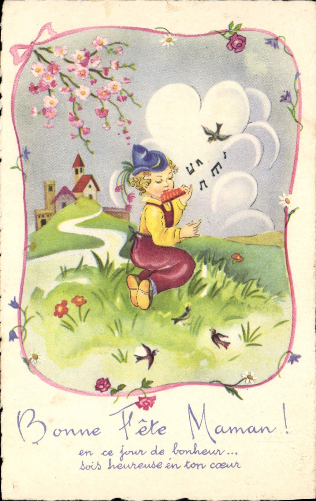CPA Fantaisie Illustrateur Enfant Bonne fete maman !