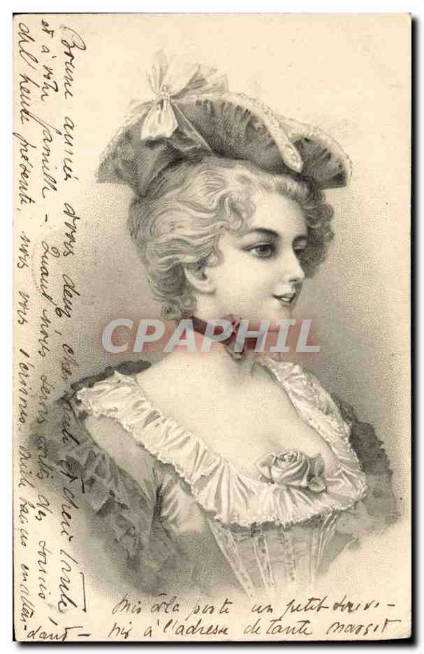 CPA Fantaisie Illustrateur Femme