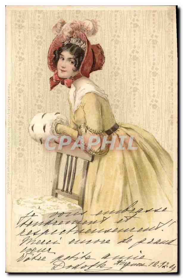 CPA Fantaisie Illustrateur Femme