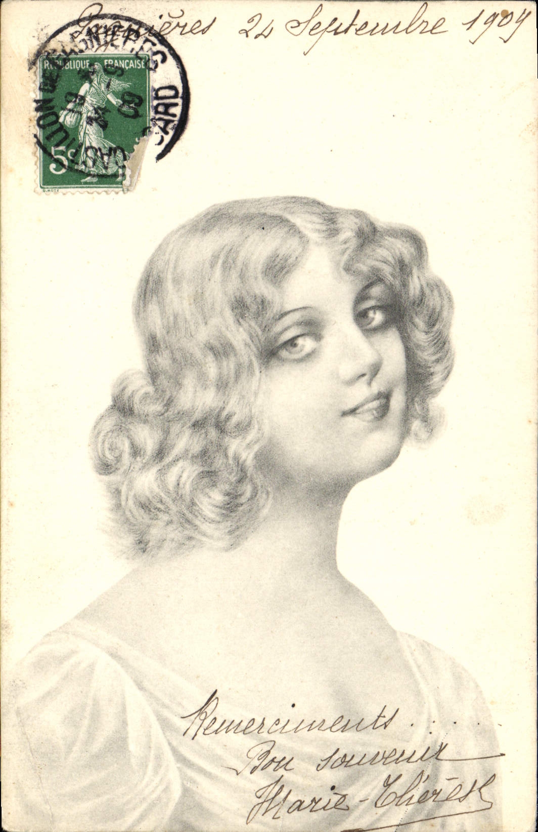 CPA Fantaisie Illustrateur Femme