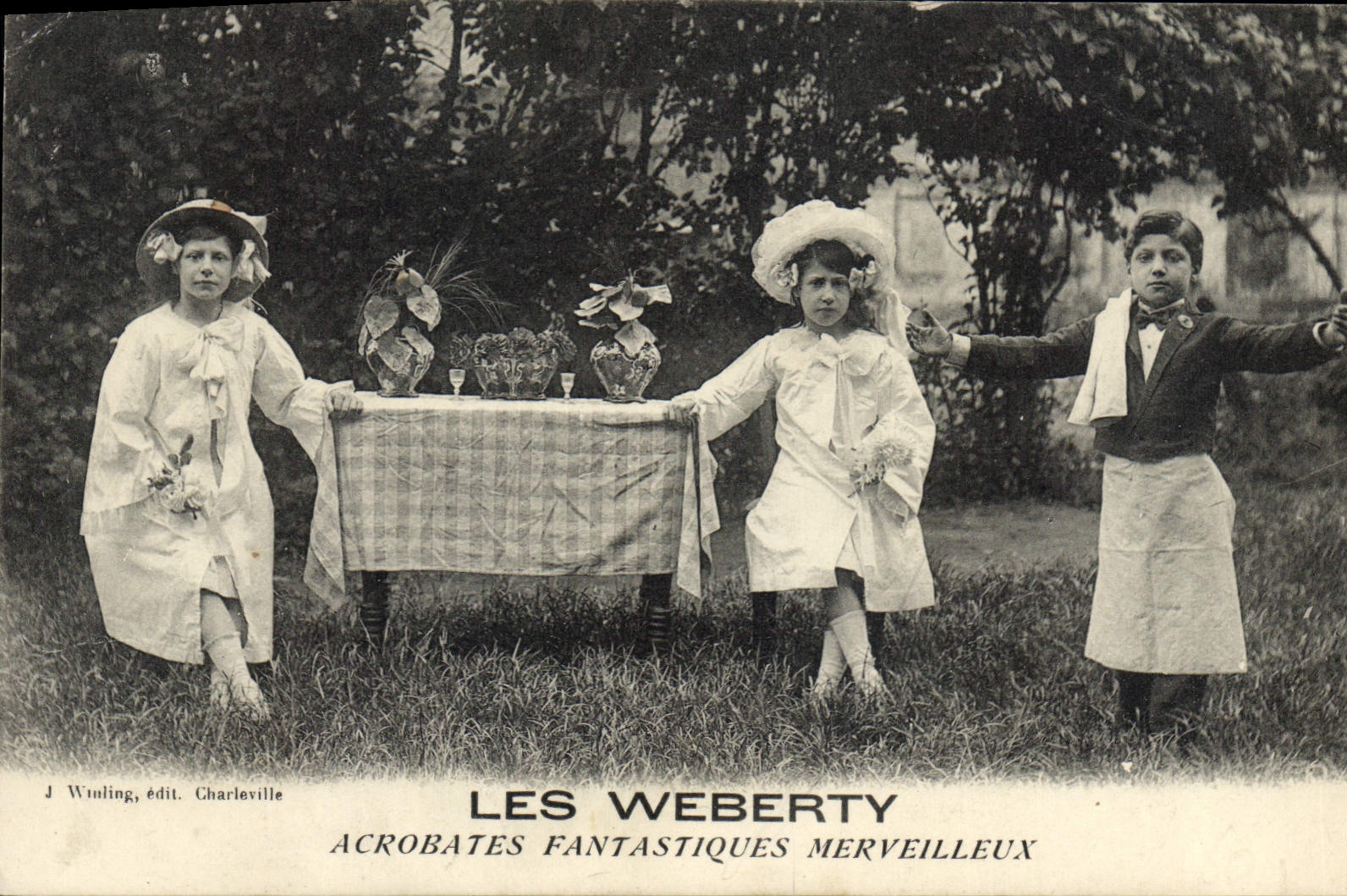 Les Weberty — Acrobates Fantastiques Merveilleux — J. Wuiling, édit. Charleville