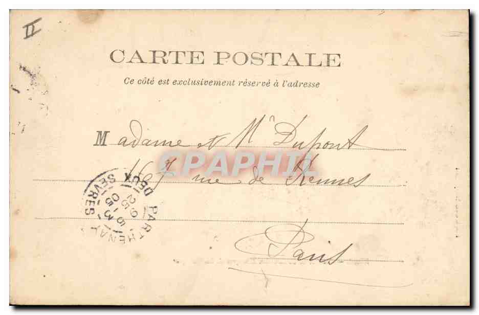 CPA Kiosque de la musique Jardin de la Breche Niort  — Rückseite