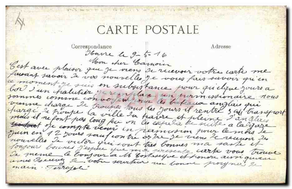 CPA Kiosque Le Havre Panorama pris de l'Hotel de ville et rue de Paris  — Rückseite