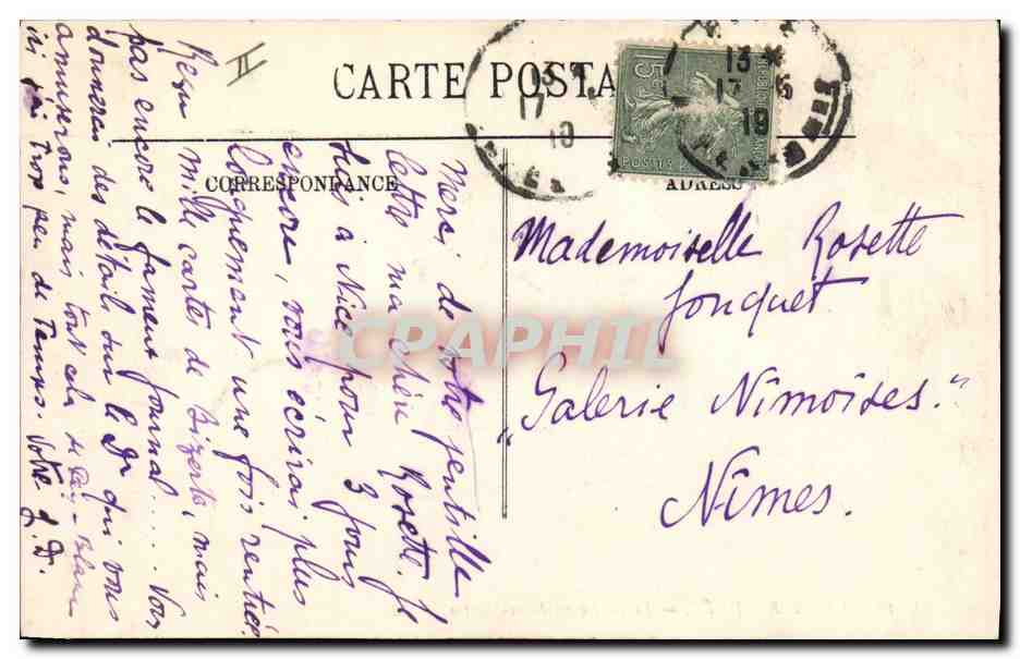 CPA Kiosque Saint Raphael le boulevard Felix Martin  — Rückseite
