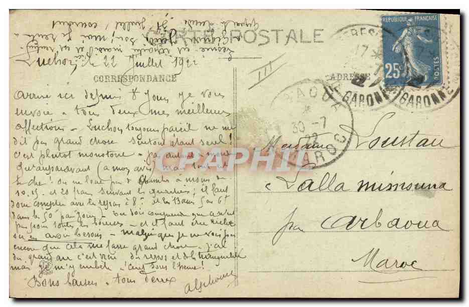 Chiens des Pyrénées — Une intéressante famille — Phototypie Labouche Frères, Toulouse, n°1022 (2e série) — Verso