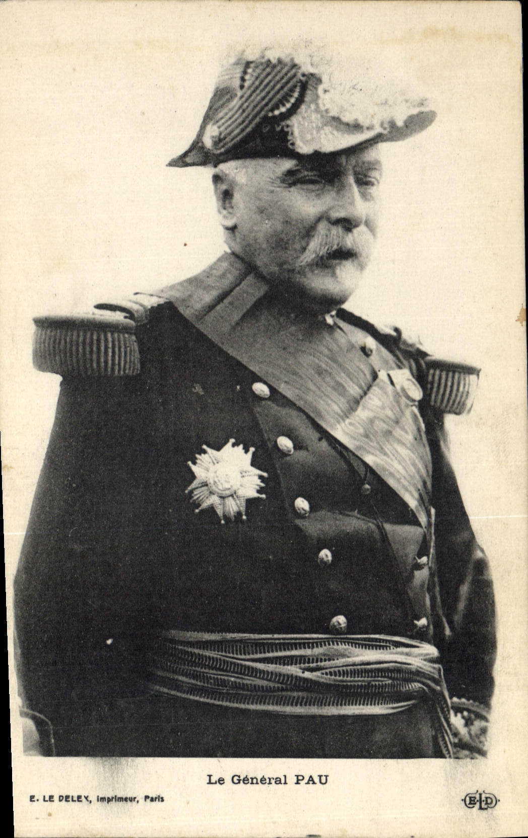 Le Général PAU — portrait militaire — E. LE DELEY, imprimeur, Paris