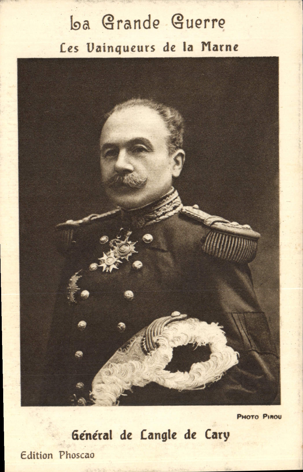 CPA Militaria General de Lange de Cary Vainqueurs de la Marne 