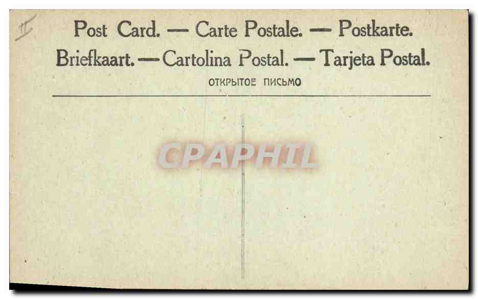 CPA Militaria Le general Francais Gouraud  — Verso