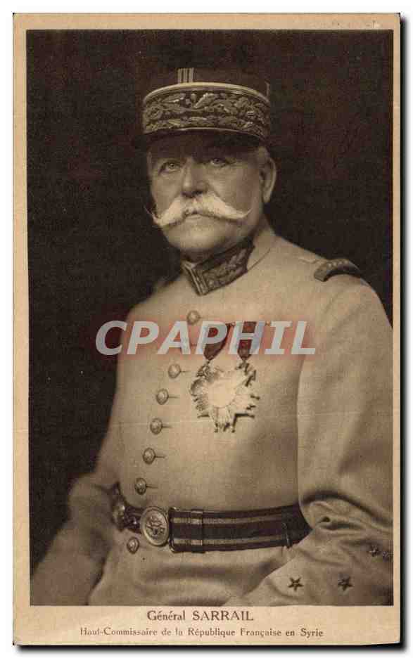 CPA Militaria General Sarrail Haut Commissaire de la Republique en Syrie 