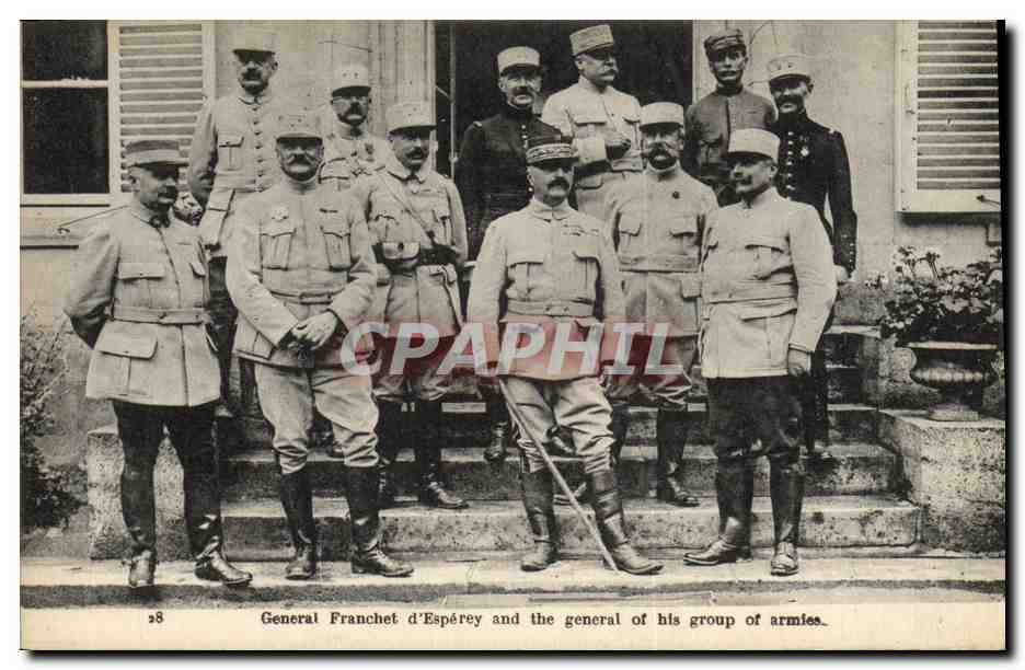 Général Franchet d'Espèrey et ses généraux — n° 28 — éditeur non visible