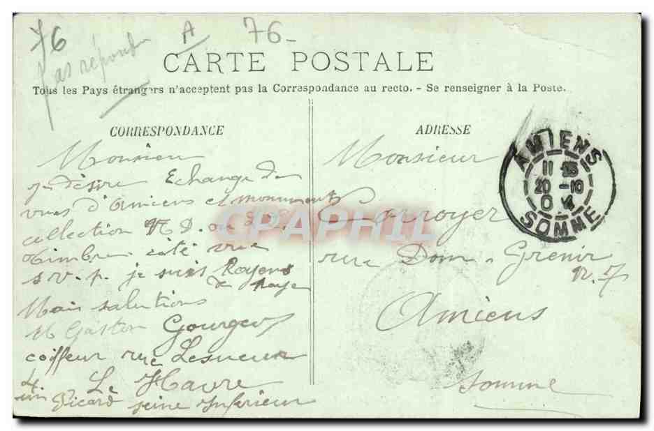 Le Havre — Ansicht von 'La Lorraine' im Bassin der Eure — LL. n°27 — Rückseite