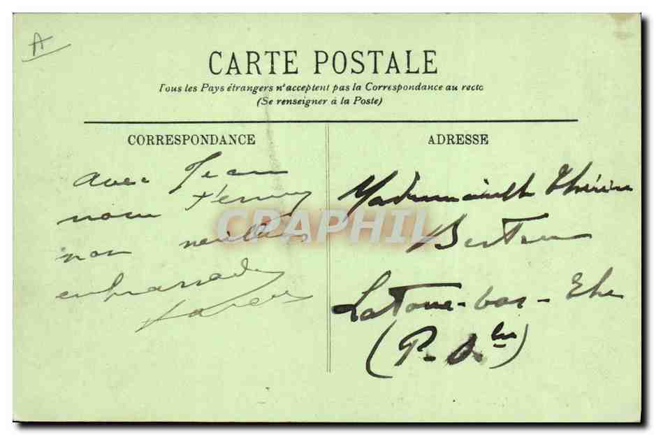 Le Havre — « La Lorraine » dans le Bassin de l’Eure — LL. — N° 27 — Verso
