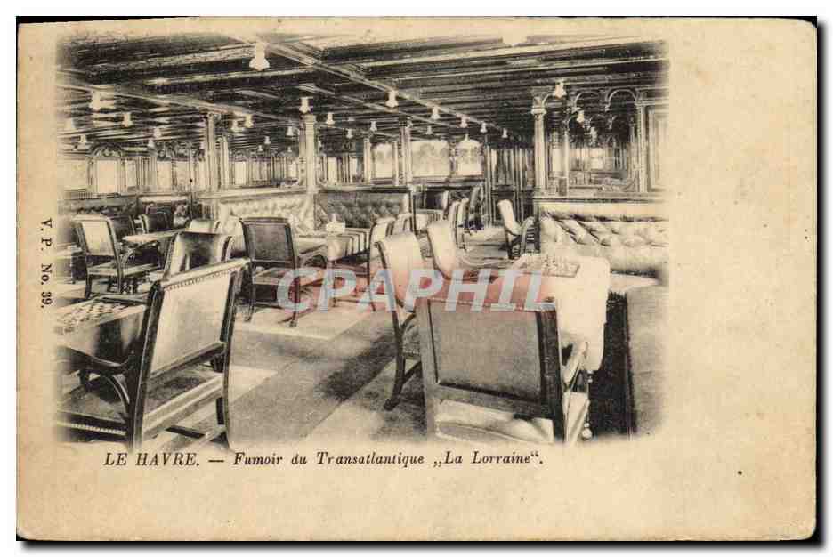 Le Havre — Fumoir du Transatlantique „La Lorraine“ — Y.P. No. 39