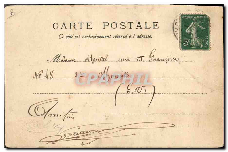 Le Havre — Fumoir du Transatlantique „La Lorraine“ — Y.P. No. 39 — Reverso