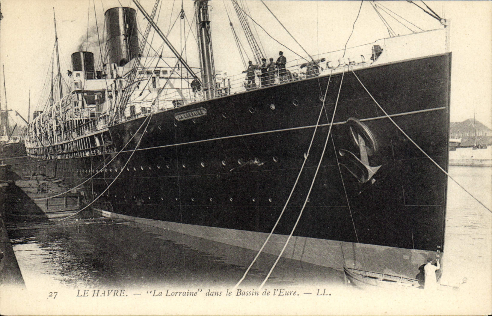 Le Havre — 'La Lorraine' dans le Bassin de l'Eure — LL. N°27