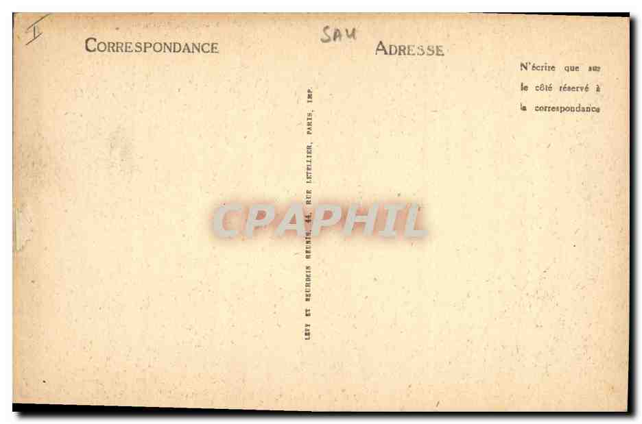 CPA Cloche Cathedrale de Clermont Ferrand Jacquemart  — Verso
