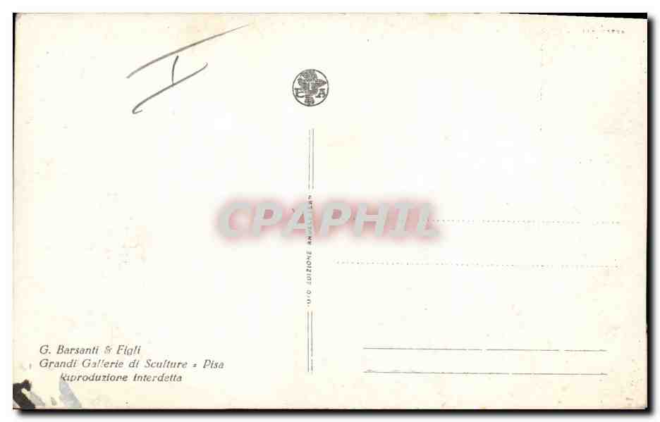 CPA Cloche Campanile Antica campana  — Rückseite
